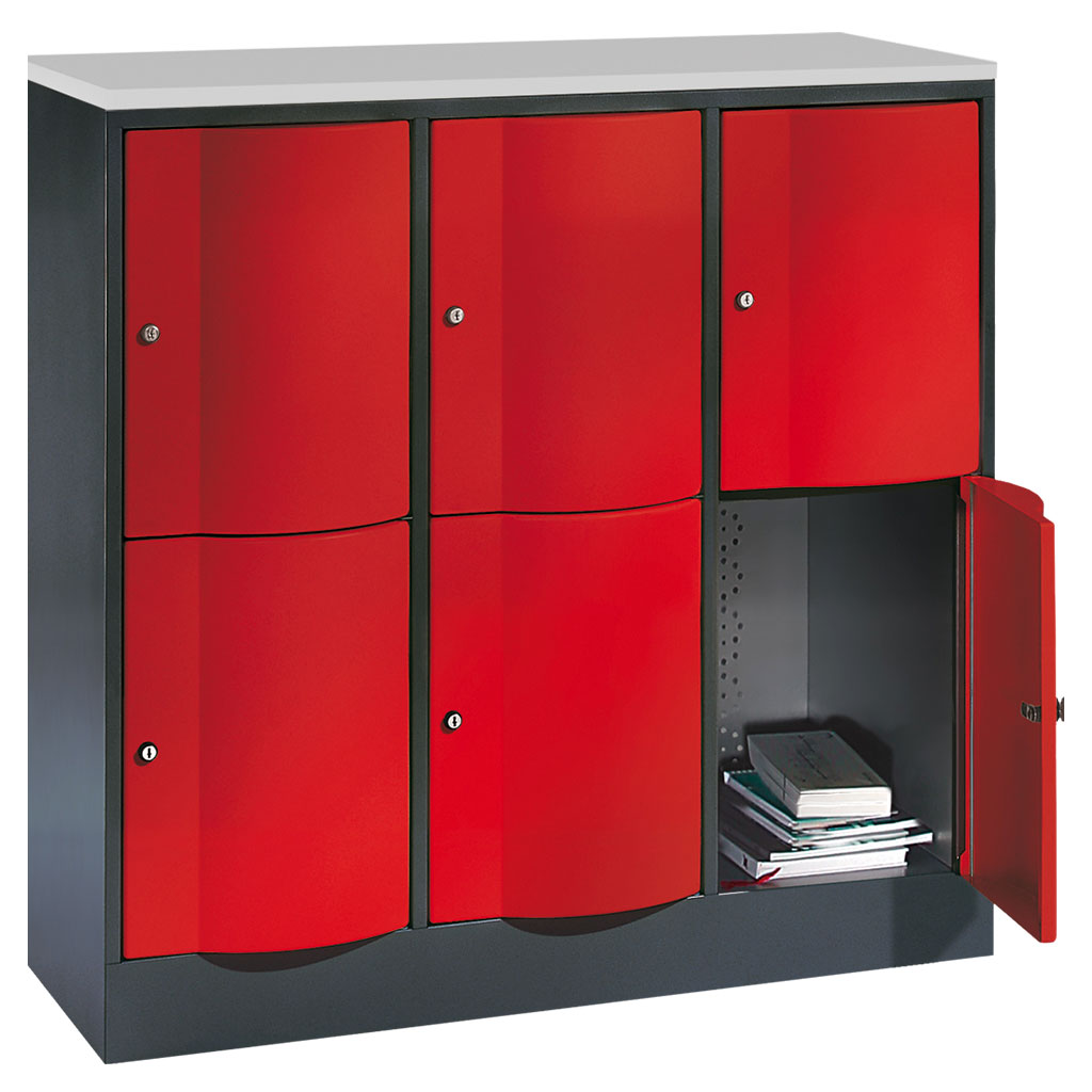 Großraum-Schließfachschrank, 3-reihig Großraum-Schließfachschrank, 3-reihig