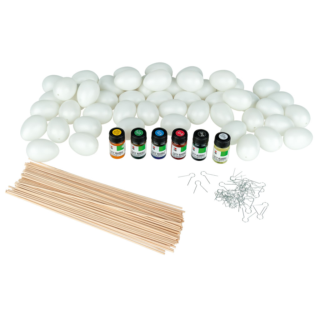 Ostereier-Marmorier-Set