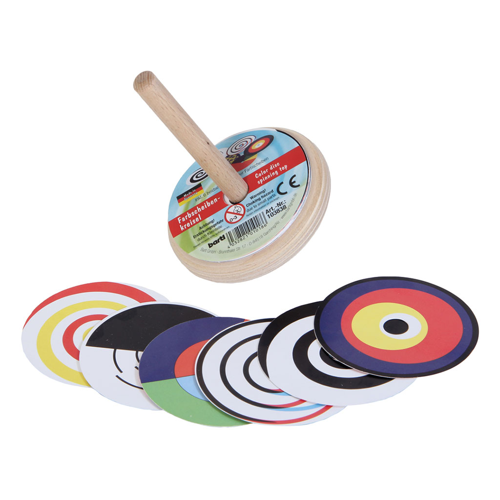 Farbscheibenkreisel, klein, Ø 8 cm