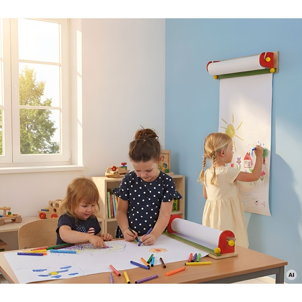 Papierabroller für Wand und Tisch