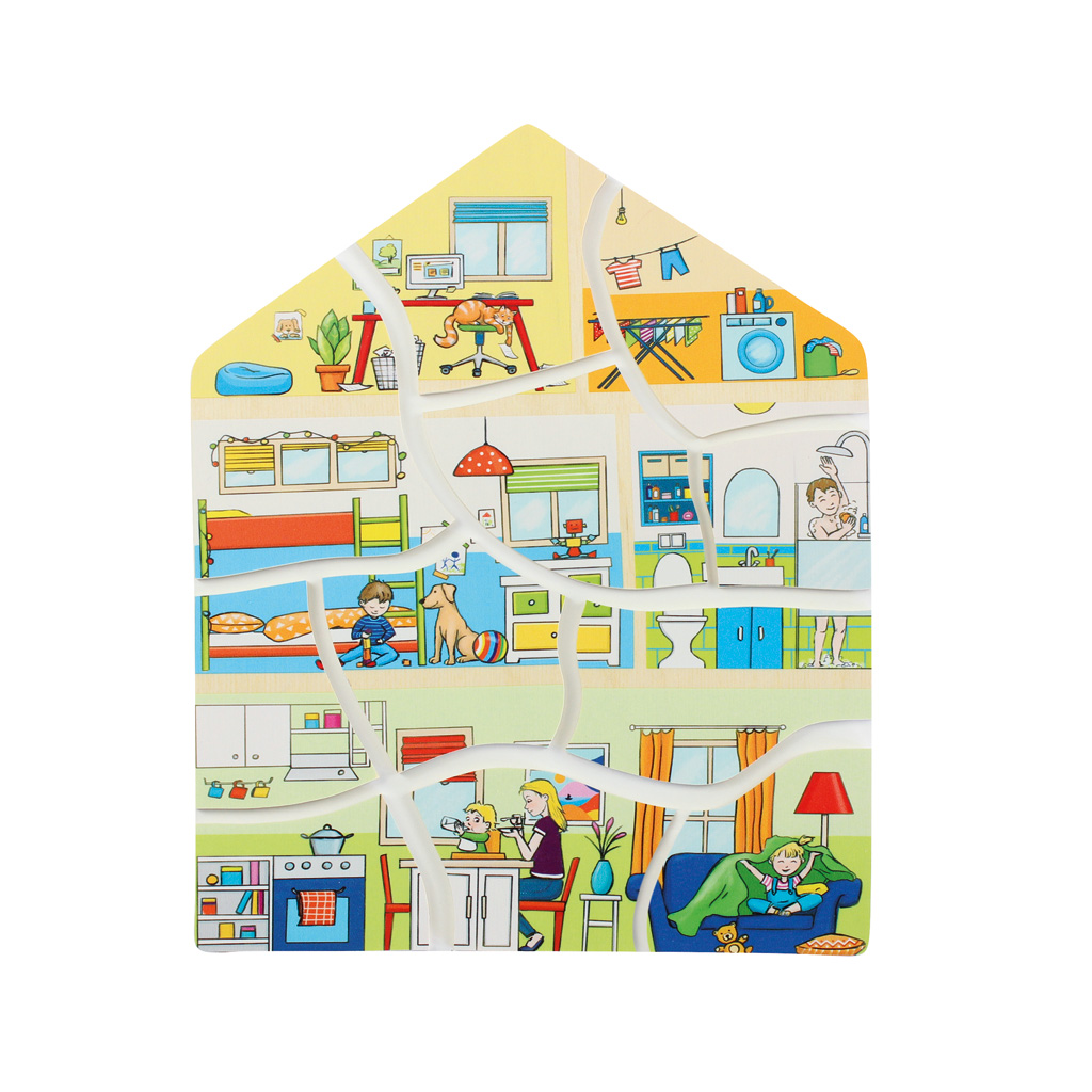 Lagenpuzzle "Zuhause"