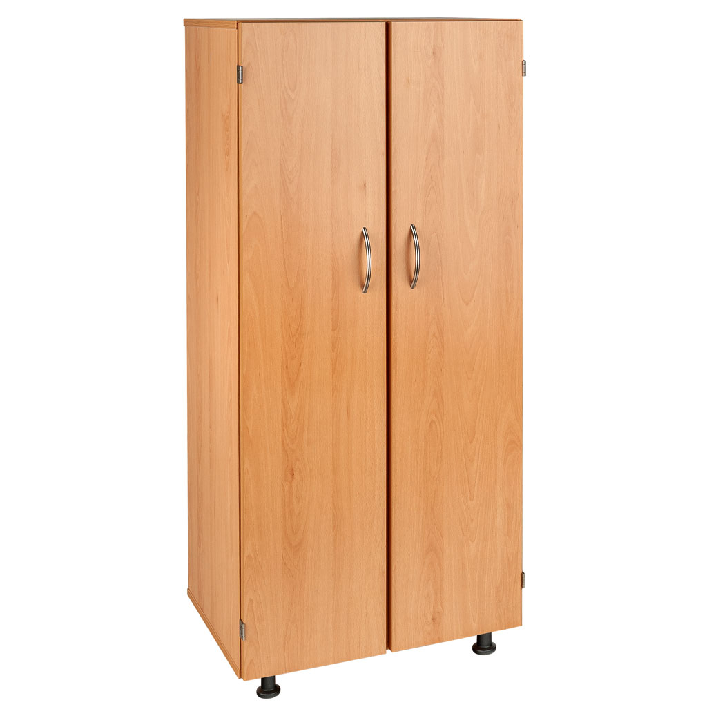 Modulus® Hohes Klassenzimmer-Regal mit Türen, 2-reihig, fahrbar oder feststehend