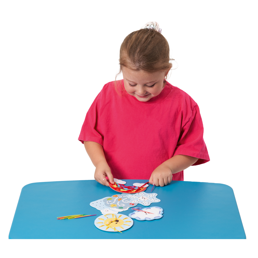 Fädelkarten Wetter, 24 Stück