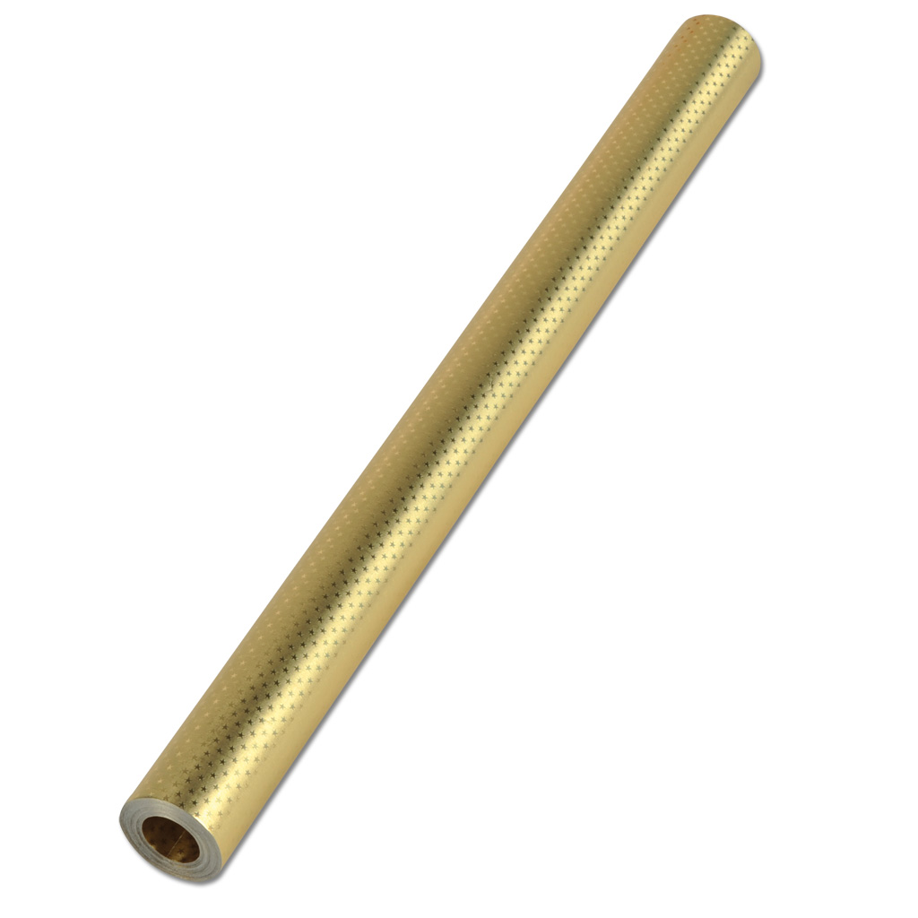 Alu-Bastelfolie mit Sternchenprägung - gold