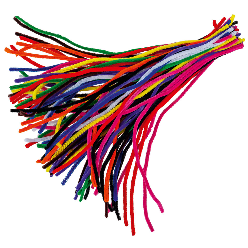 Bastelset, Pompons, Perlen, Filzteile und Chenille-Draht