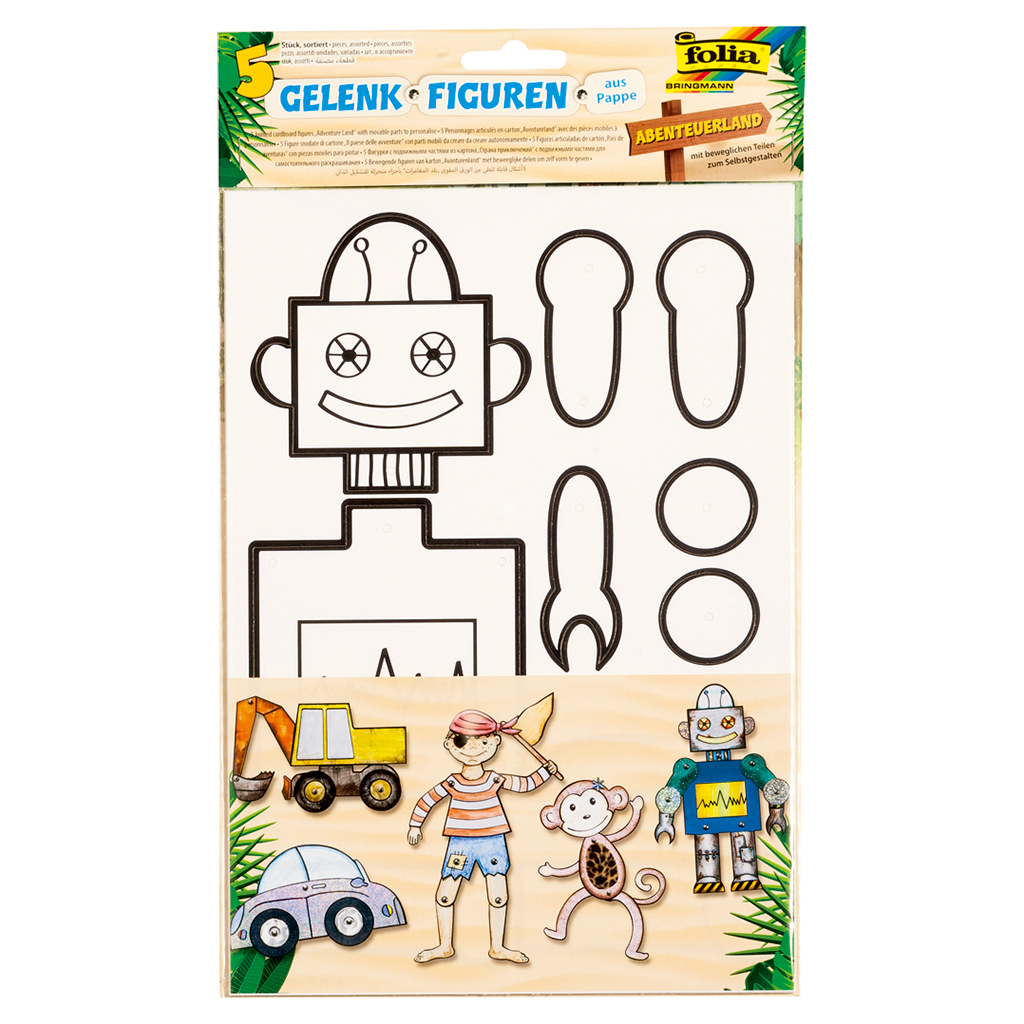 Folia® Gelenkfiguren Abenteuerland-Bild Auf diesem Bild ist das Produkt mit der Art.Nr.: W-93812 zu sehen