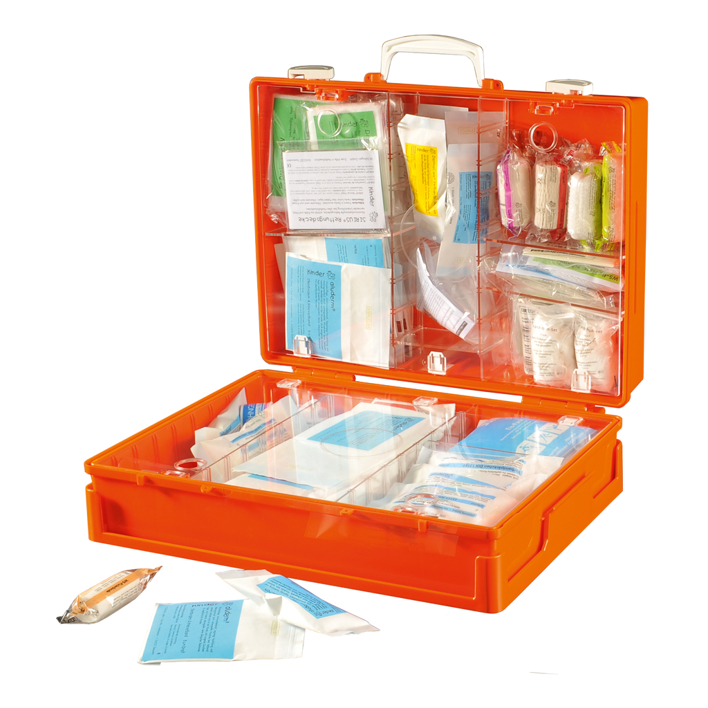 Erste-Hilfe-Koffer SCHULE XS-XXL orange