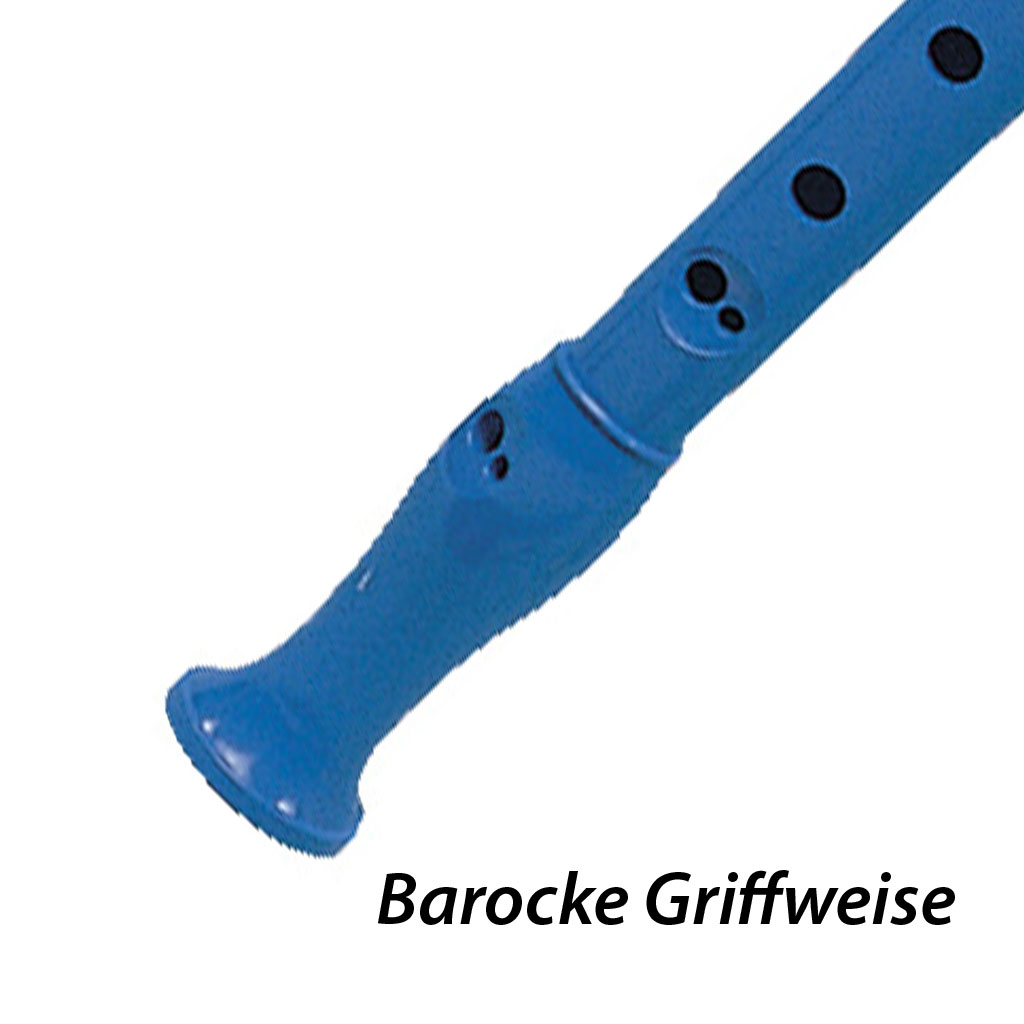 Blockflöte Classic, barocke Griffweise