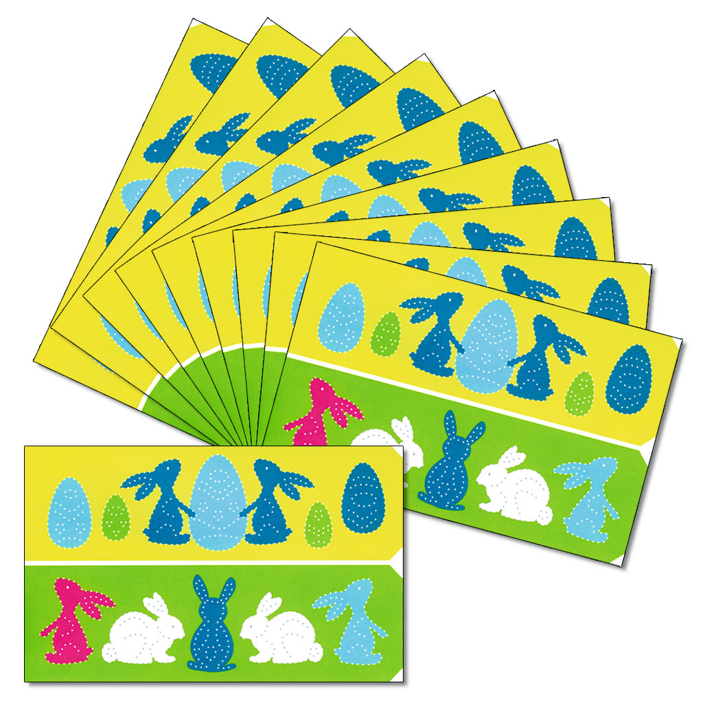 Prickellichter Bastelbogen Ostern, Windlichter