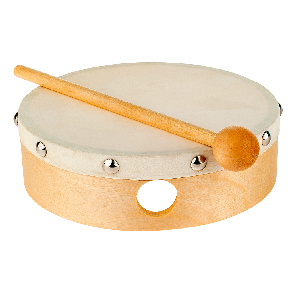 TrellaTon® Tamburin mit Naturfell TrellaTon® Tamburin mit Naturfell