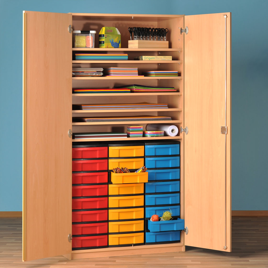 Modulus® Papier- und Bastelschrank mit 7 Ablageböden