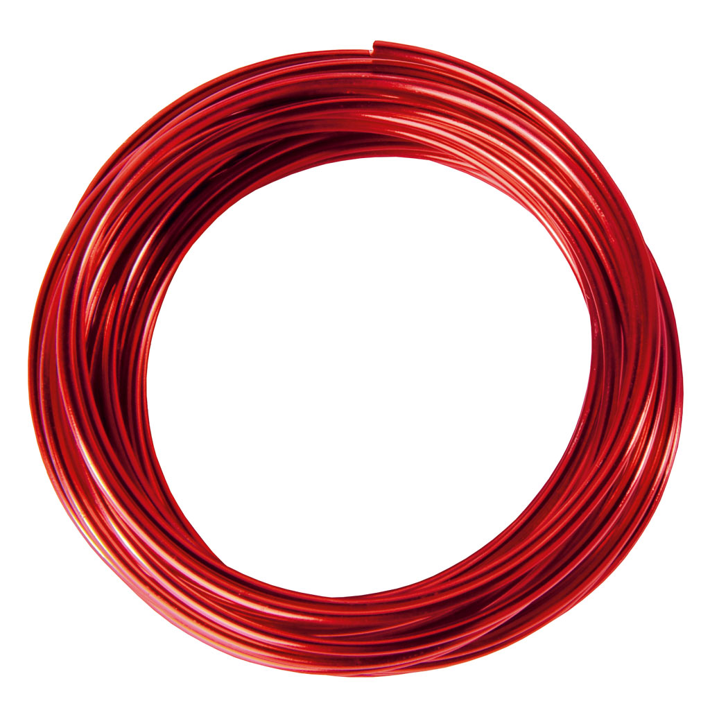 Aludraht-Set, 5 Stück in 5 Farben, Ø 2 mm, je 5 m lang