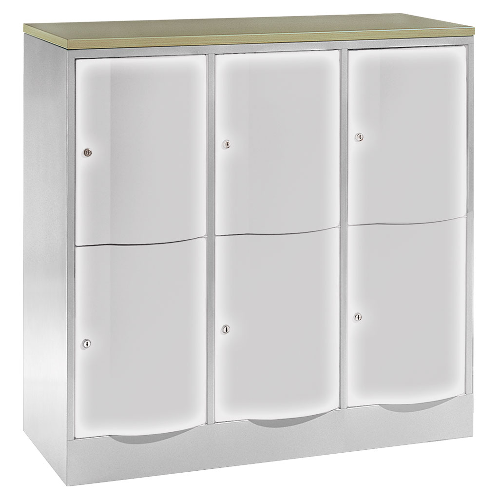 Großraum-Schließfachschrank, 3-reihig Großraum-Schließfachschrank, 3-reihig