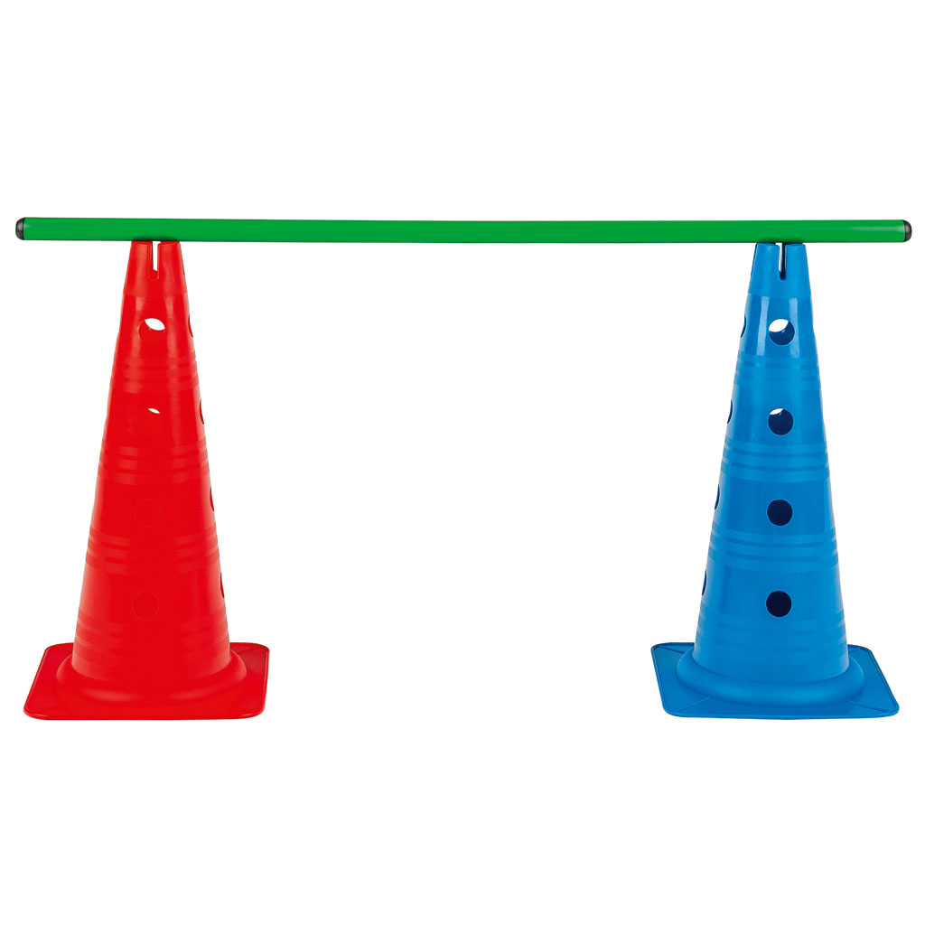 Lochkegel Rot und Blau, 4er-Set