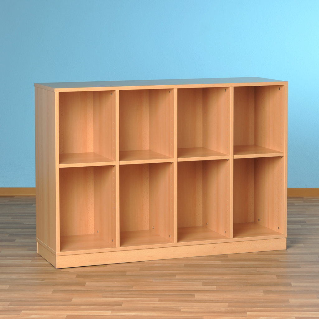 Modulus® Klassenzimmer-Regal, 4-reihig, fahrbar oder feststehend