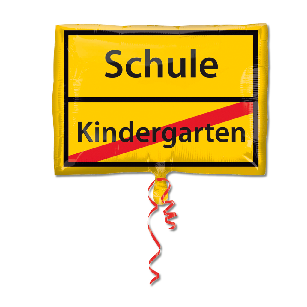 Folienballon Schule-Kindergarten