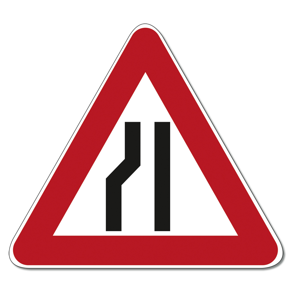 Großes Straßenverkehrsschild Nr. 121L