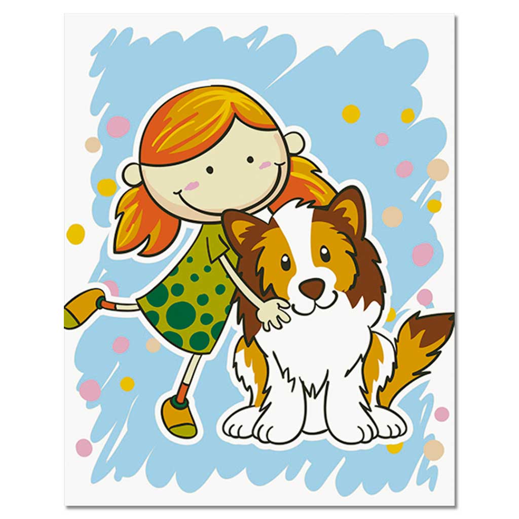 Malen nach Zahlen Tierbilder