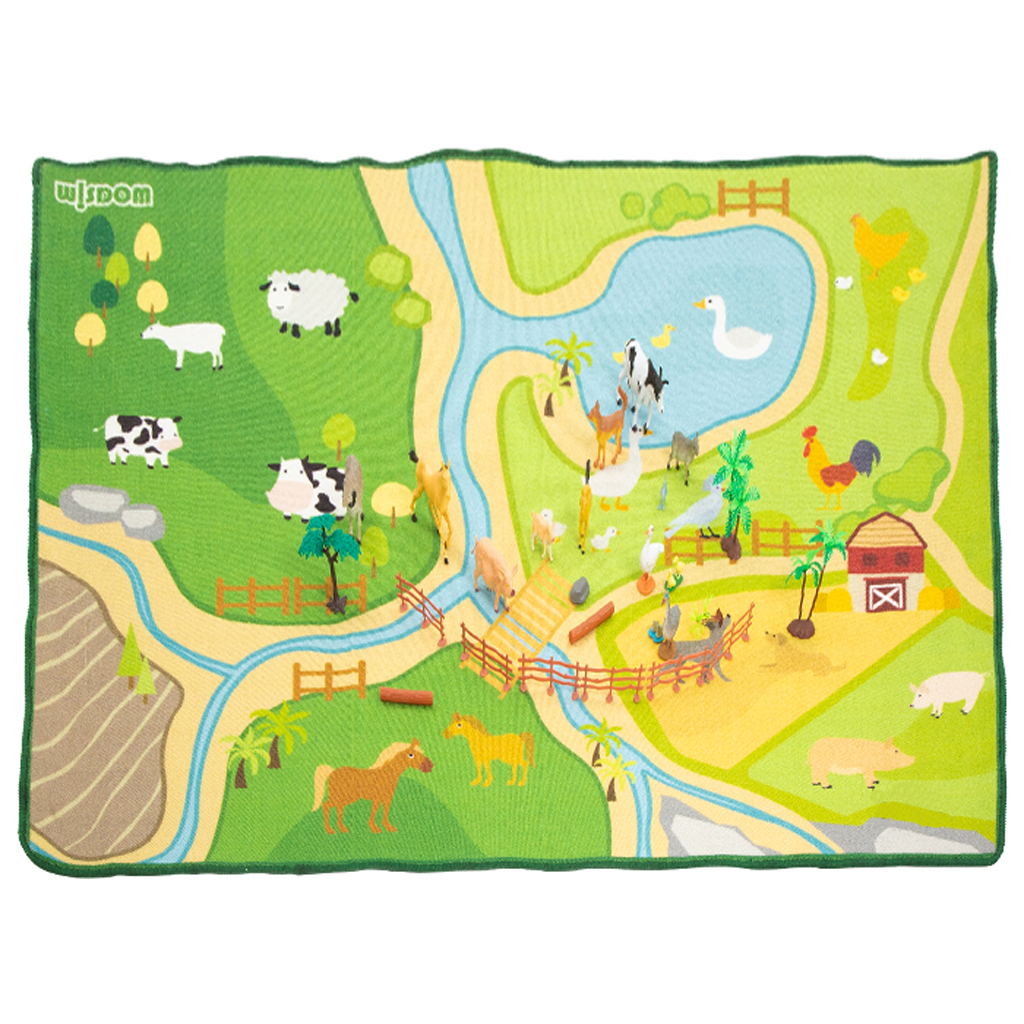 Bauernhof-Spielteppich