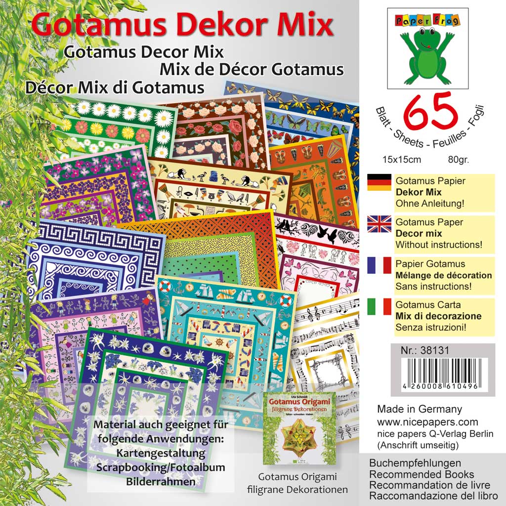 Gotamus Dekor-Papiere, in verschiedenen Motiven