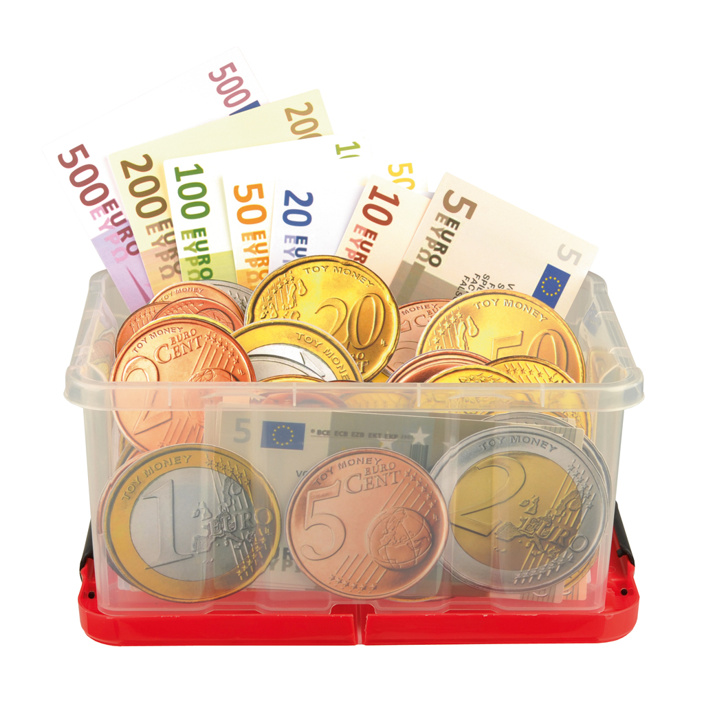 Euro-Rechengeld, magnethaftend, 115 Teile