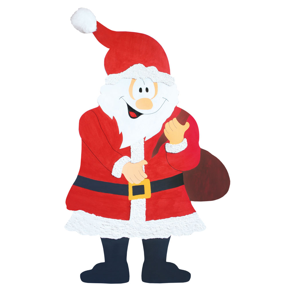 Holz-Weihnachtsmann, groß, blanko