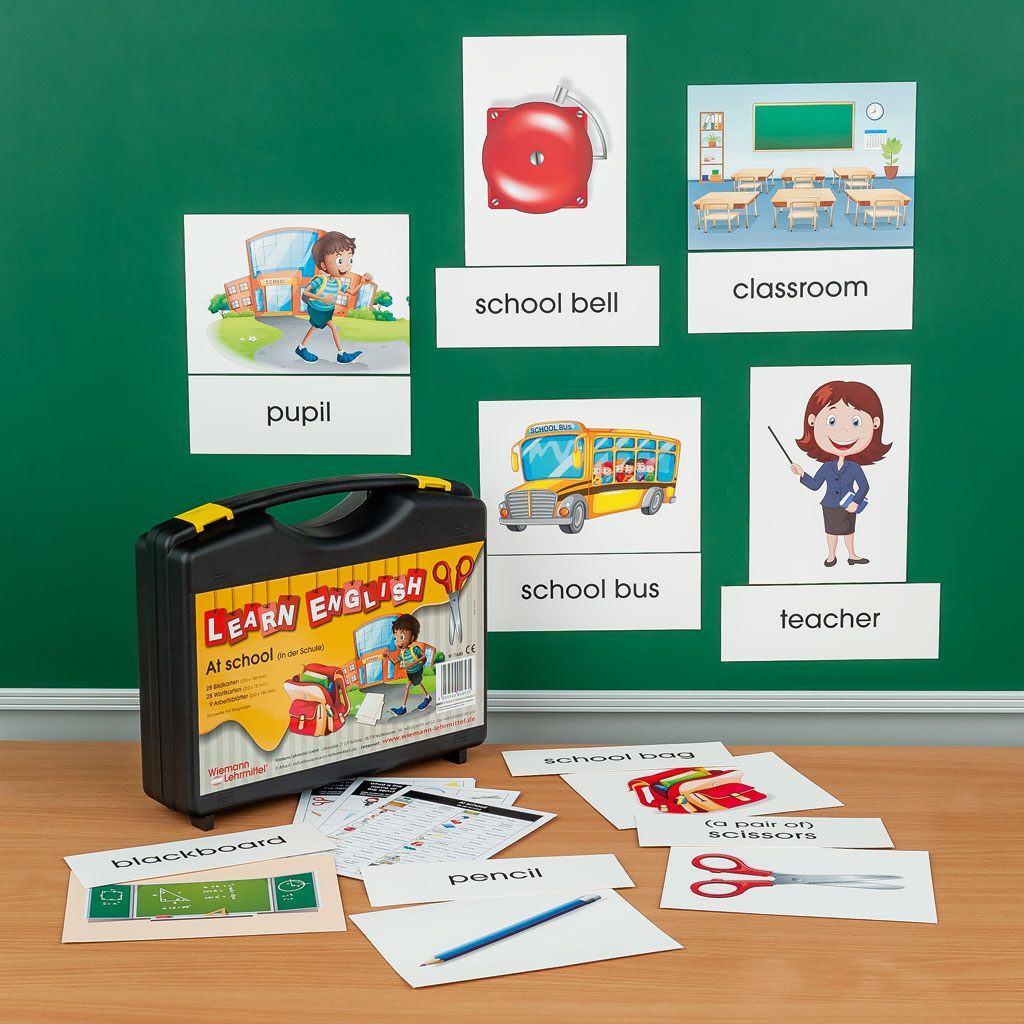 LEARN ENGLISH At school – In der Schule-Bild Auf diesem Bild ist das Produkt mit der Art.Nr.: W-11646 zu sehen