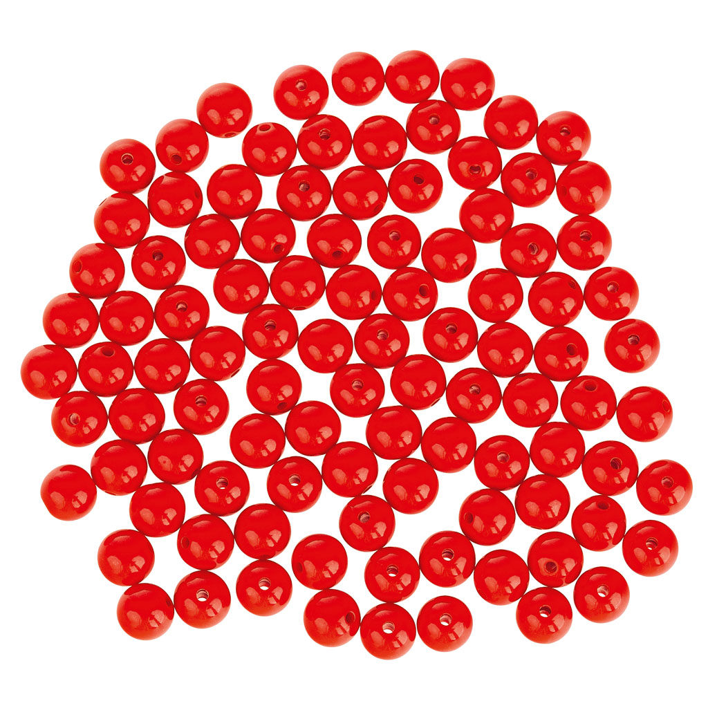 Kunststoffperlen, 100 Stück, Ø 11 mm
