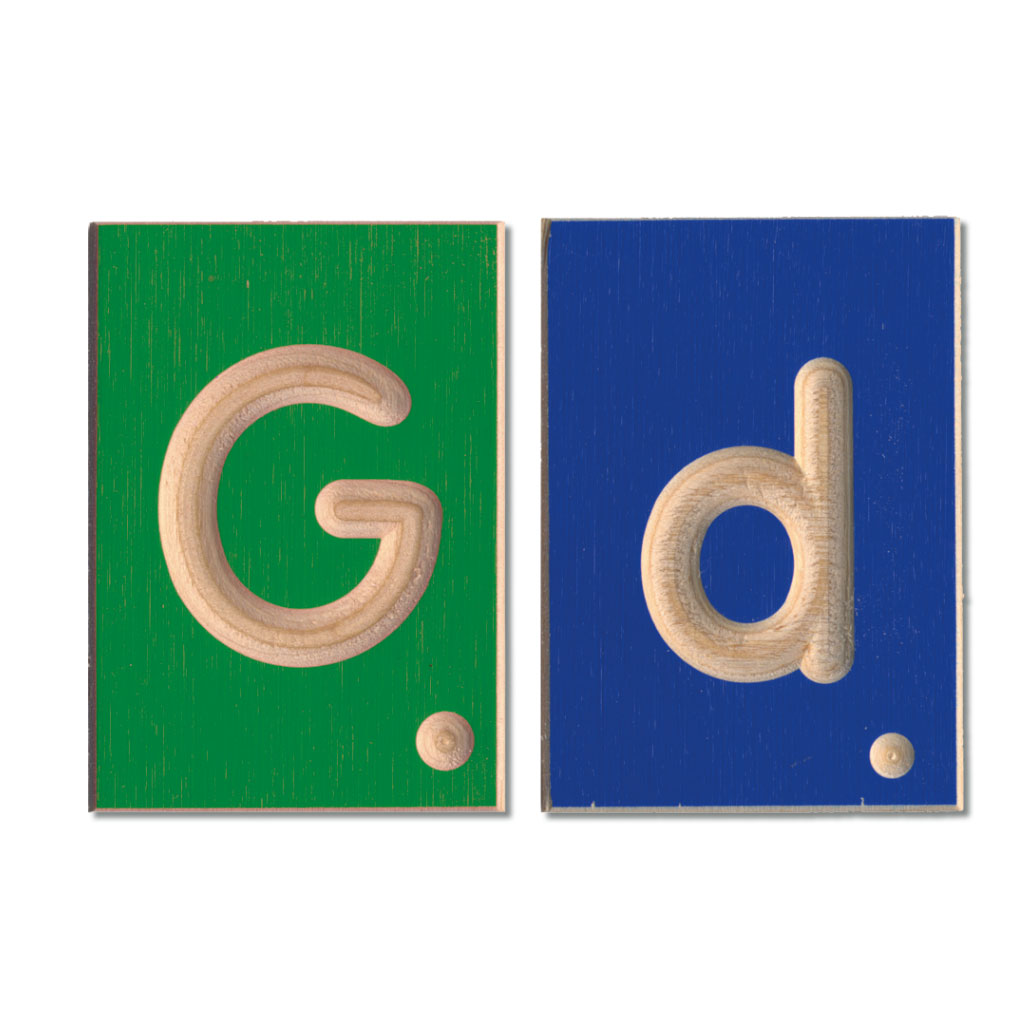 Großbuchstabenspiel grün