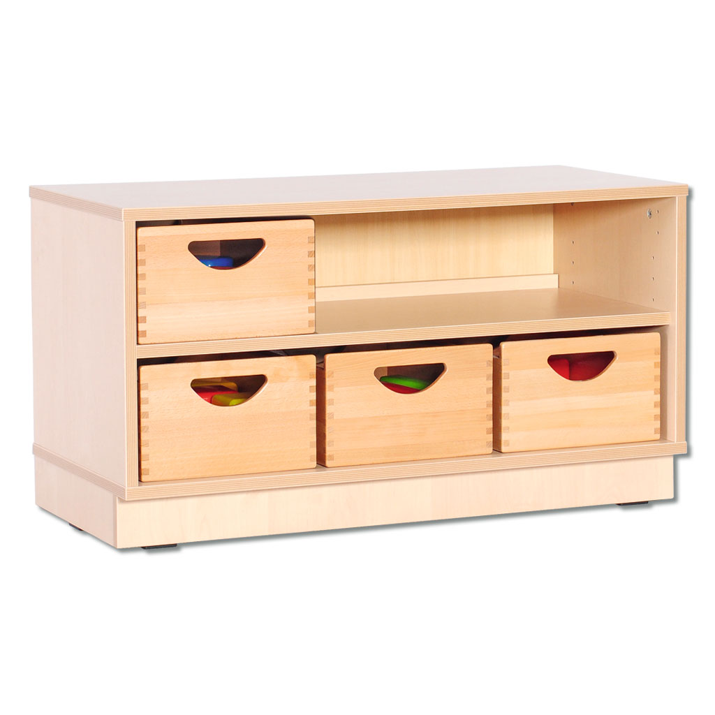 KITA-KIDS Schrank mit 4 Schubkästen