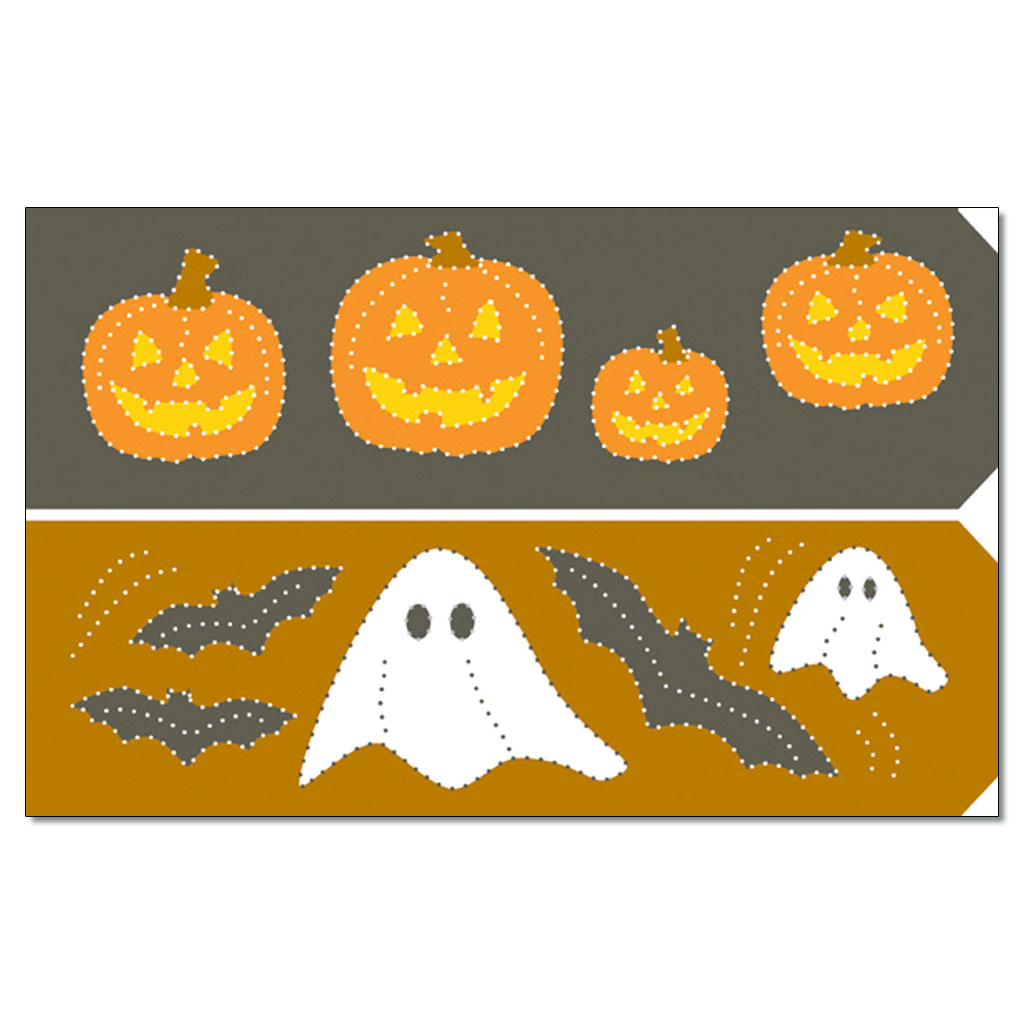 Prickellichter Bastelbogen Halloween, Windlichter