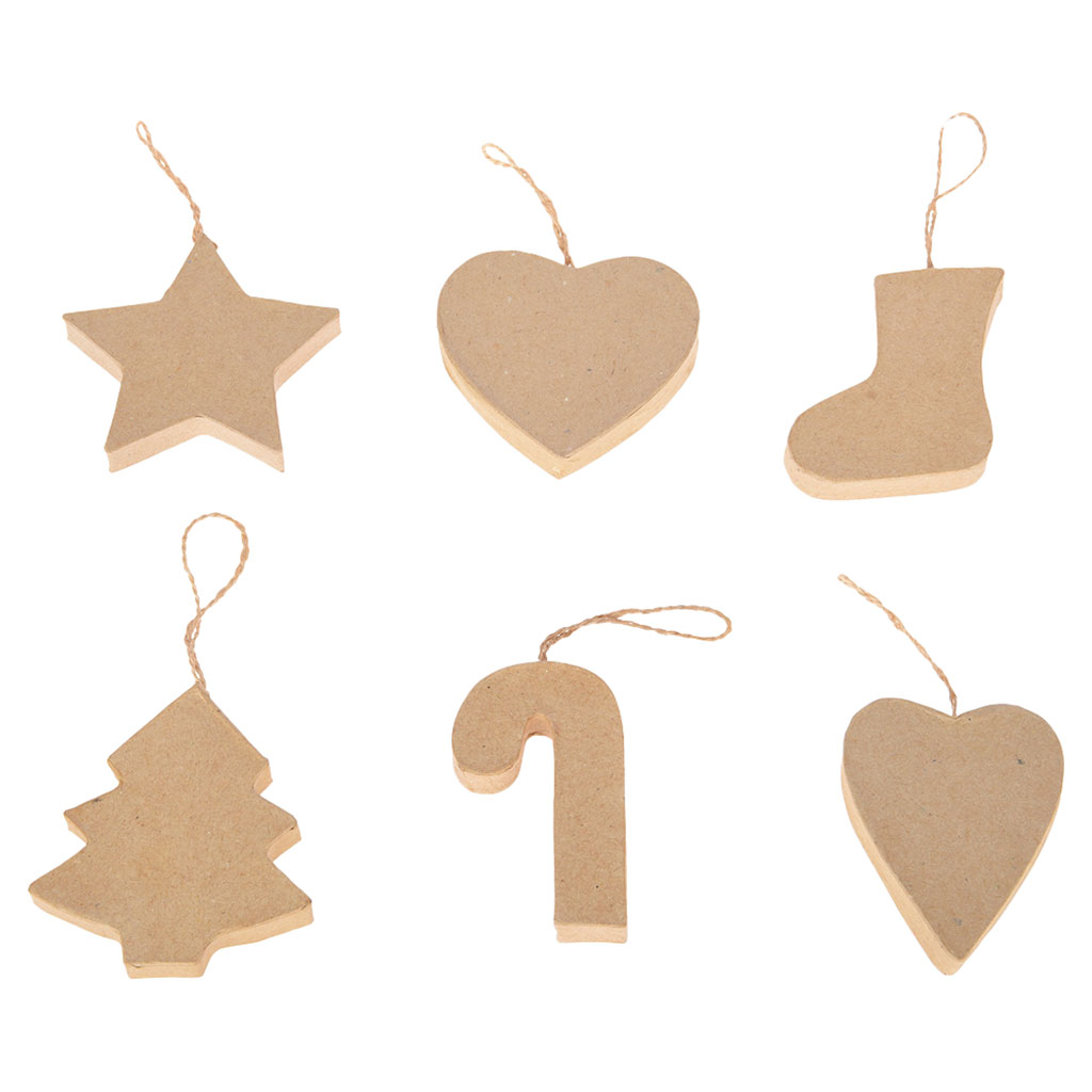 Weihnachtsschmuck aus Pappmaschee-Bild Auf diesem Bild ist das Produkt mit der Art.Nr.: W-93621 zu sehen