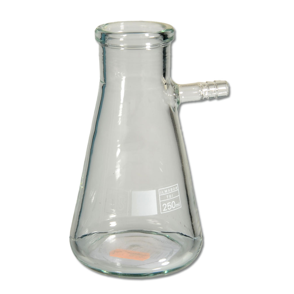 Saugflasche, Borosilikatglas 3.3