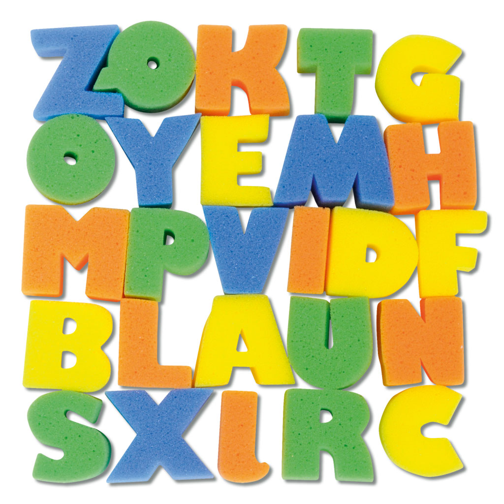 Malschwämme Buchstaben, 26 Stück