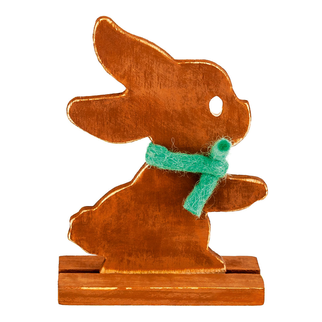 Osterhäschen-Aufsteller aus Holz, blanko
