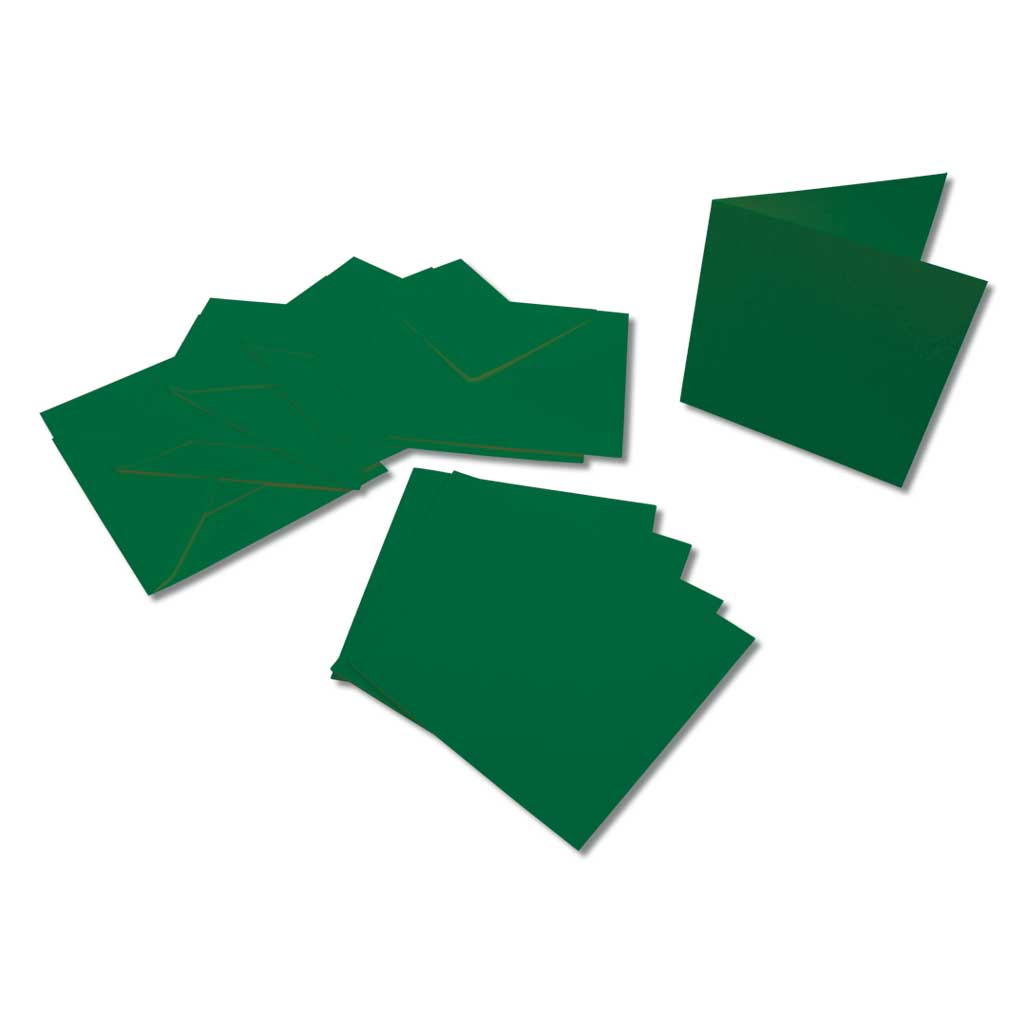 Passepartout-Karten, quadratische Stanzung, 5 Stück