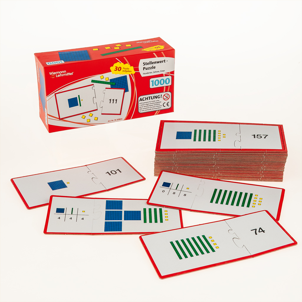 Puzzle – Zahlendarstellung bis 1.000 Puzzle – Zahlendarstellung bis 1.000