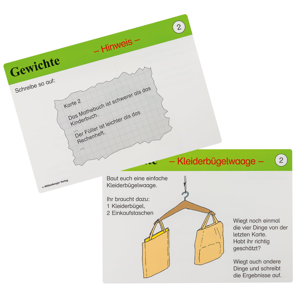 Lernkartei Gewichte entdecken