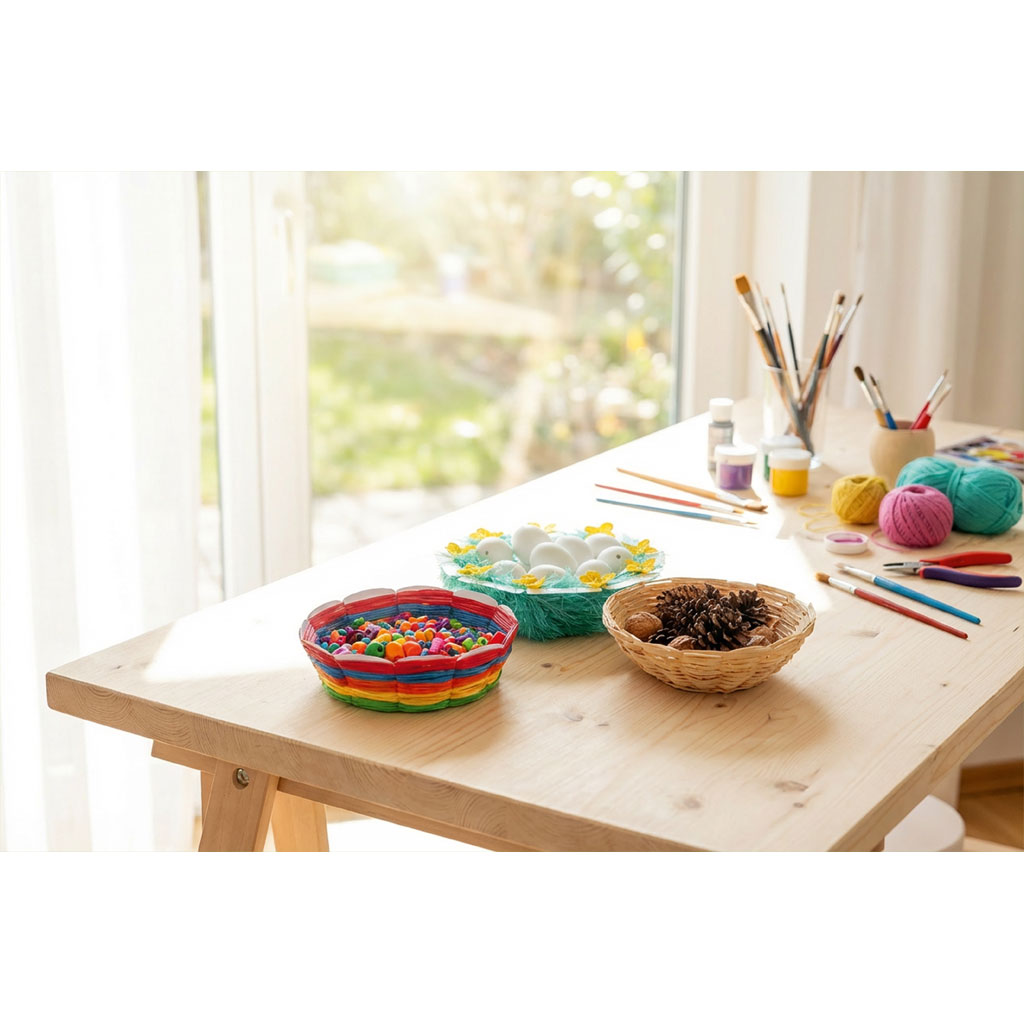 Flechtstanzteile, blanko