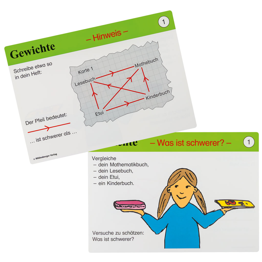 Lernkartei Gewichte entdecken