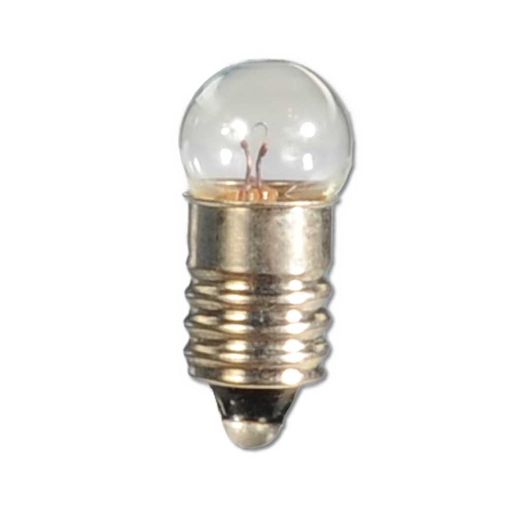 Glühlampe E 10 mit klaren Glaskolben, 10 Stück