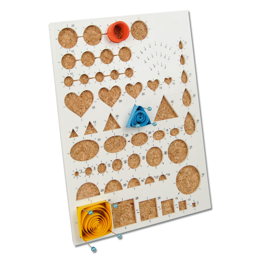 Quilling Schablone mit Korkunterlage