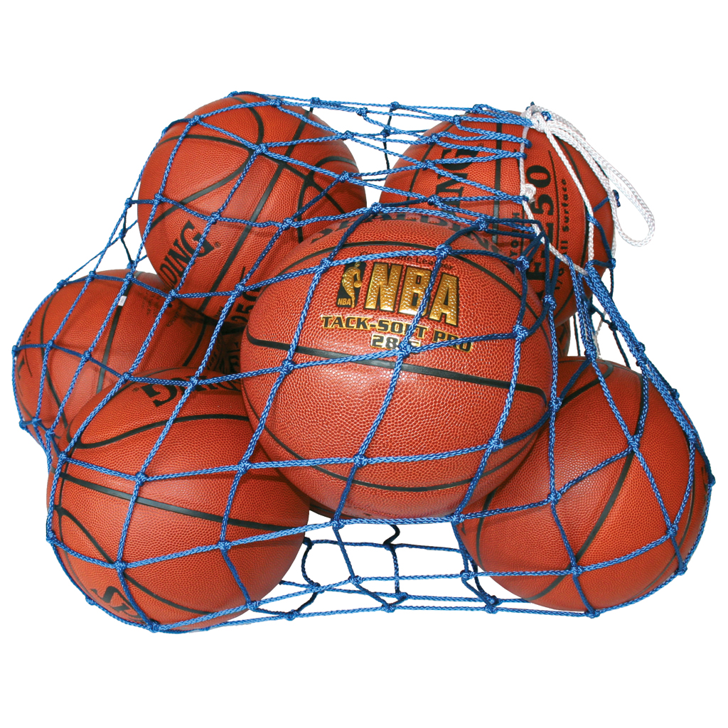 Basketball-Set mit 10 Bällen im Ballnetz