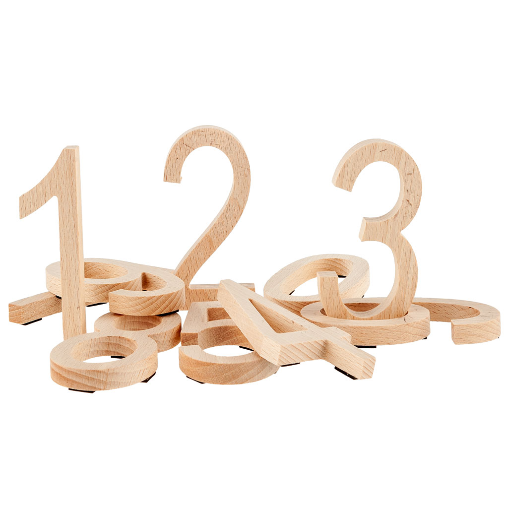 10 Ziffern aus Holz 0-9 magnethaftend 10 Ziffern aus Holz 0-9 magnethaftend
