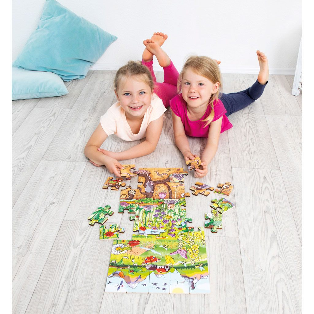 Bodenpuzzle "Entdecke die Blumenwiese" Bodenpuzzle "Entdecke die Blumenwiese"