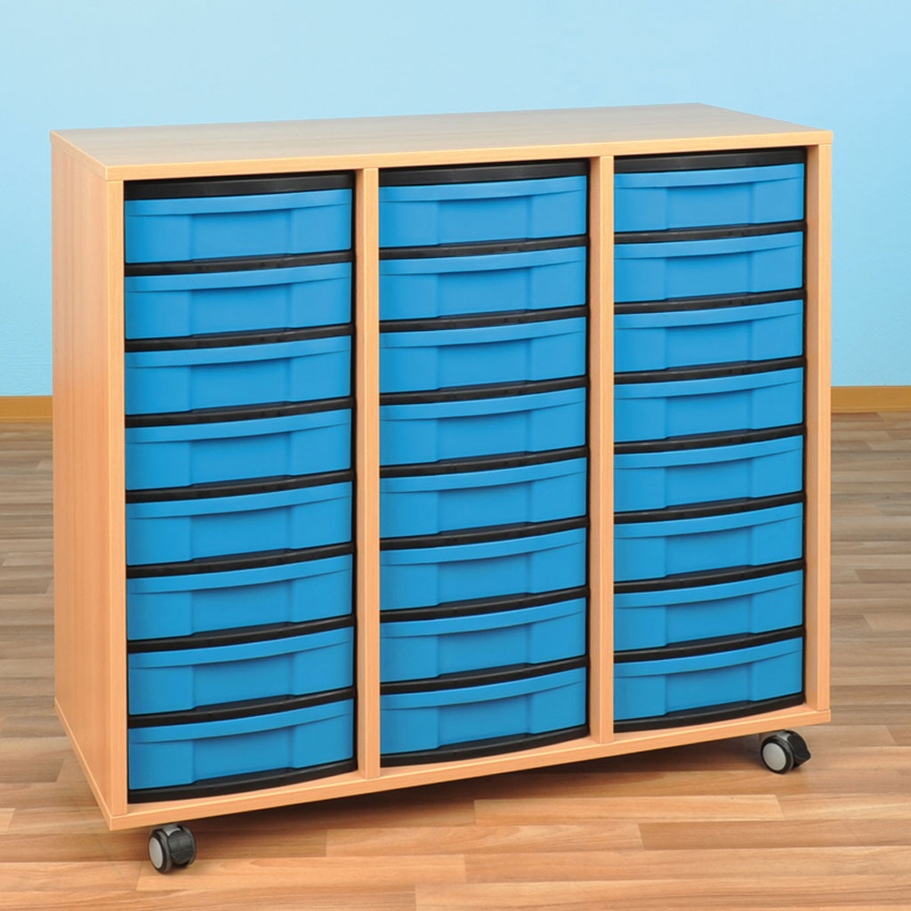 Modulus® Eigentumsschrank, 3-reihig, fahrbar oder feststehend