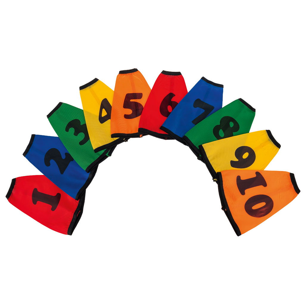 Zahlenhauben für Markierungskegel 1–10