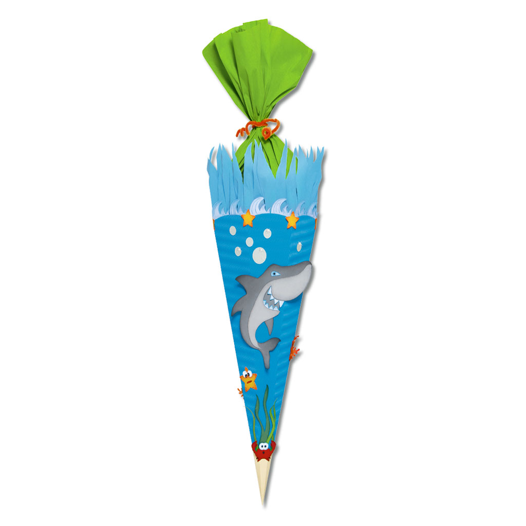 Schultüten-Bastelset - Motiv Hai