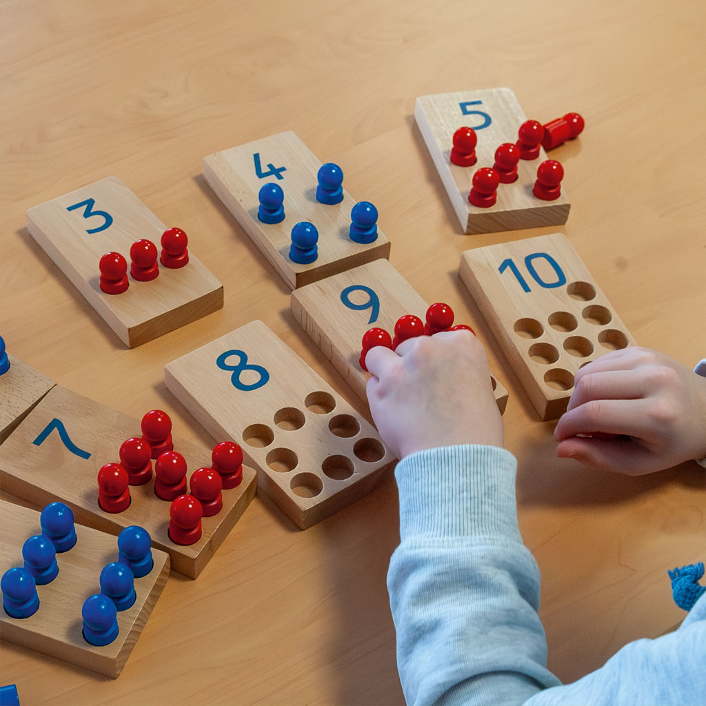 Wiemann Lehrmittel® Zahlenstecktafeln aus Holz