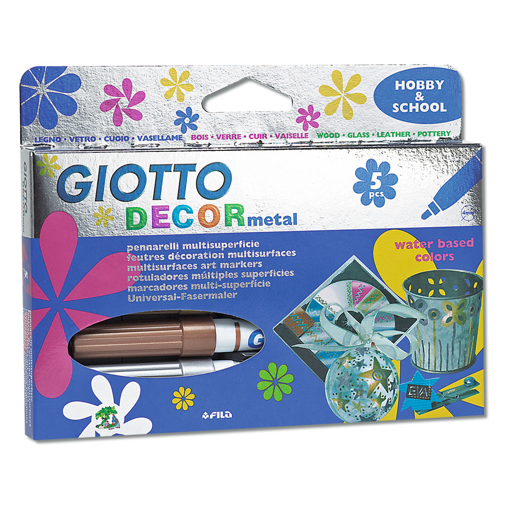 Giotto Decor Fasermaler mit Metallic-Tinten